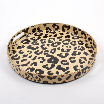 Leopard Print Resin Tray